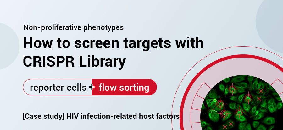 Can CRISPR library be used to screen targets for non-proliferative phenotypes